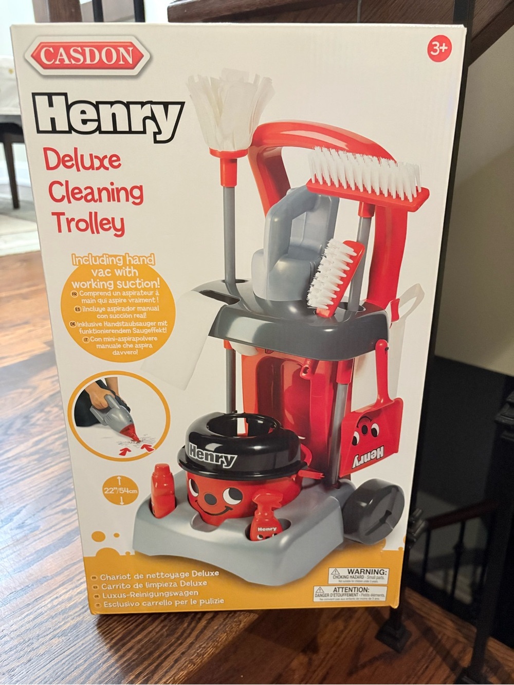 Henry Deluxe Cleaning Trolley - Red and Gray